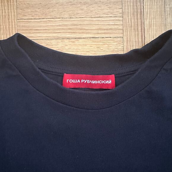 Gosha Rubchinskiy Hammer Sickle SS16 black t-shirt Size XS - Picture 5 of 5